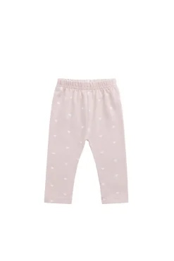 Organic Cotton Everyday Legging - Petite Heart Old Rose