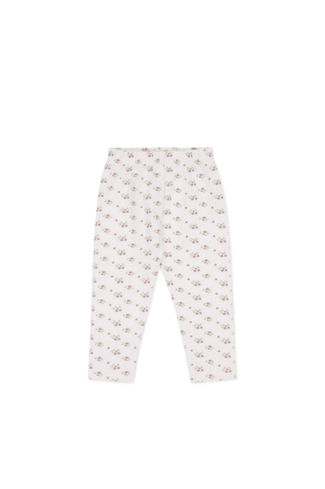 Organic Cotton Everyday Legging - Rose Floral Pink