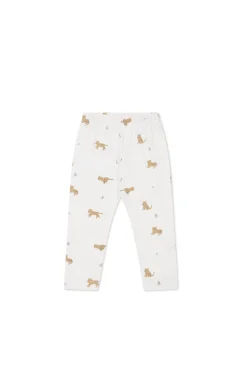 Organic Cotton Everyday Legging - Lenny Leopard Cloud