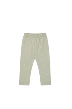 Organic Cotton Everyday Legging - Fresh Apples Abbey Stone