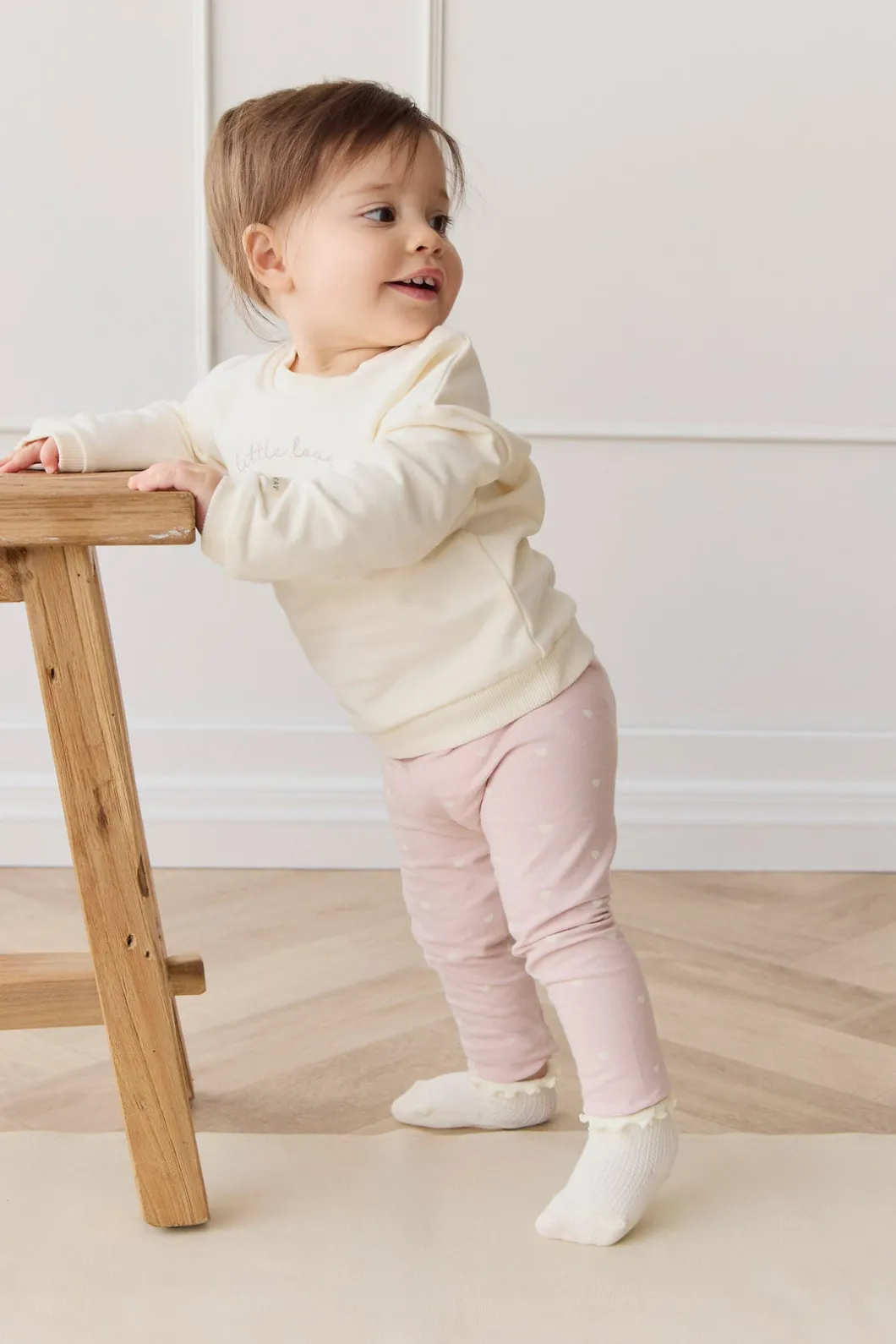 Organic Cotton Everyday Legging - Petite Heart Old Rose