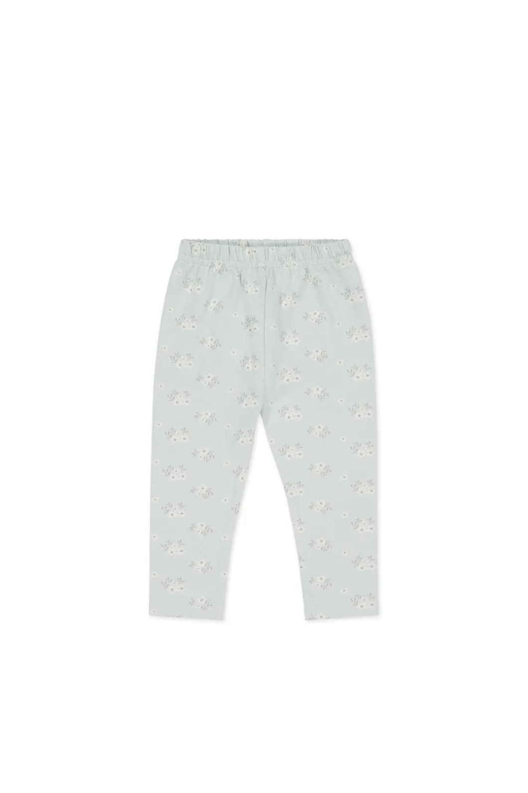Organic Cotton Everyday Legging - Rose Floral Smoke