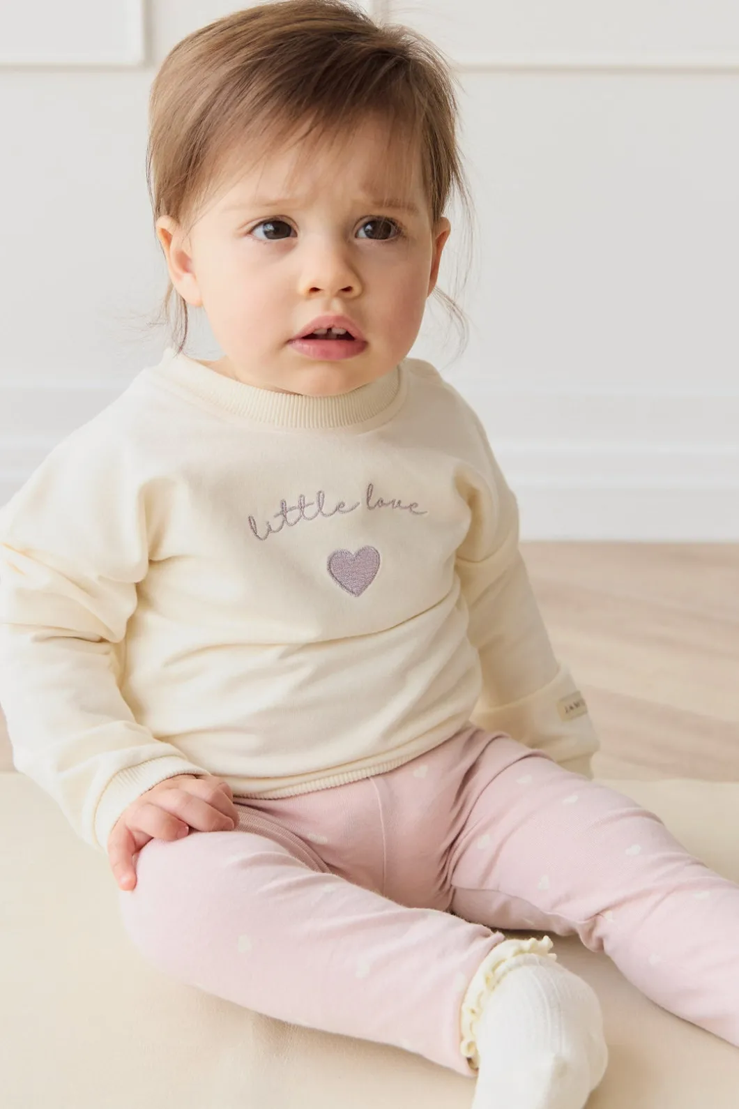 Organic Cotton Everyday Legging - Petite Heart Old Rose