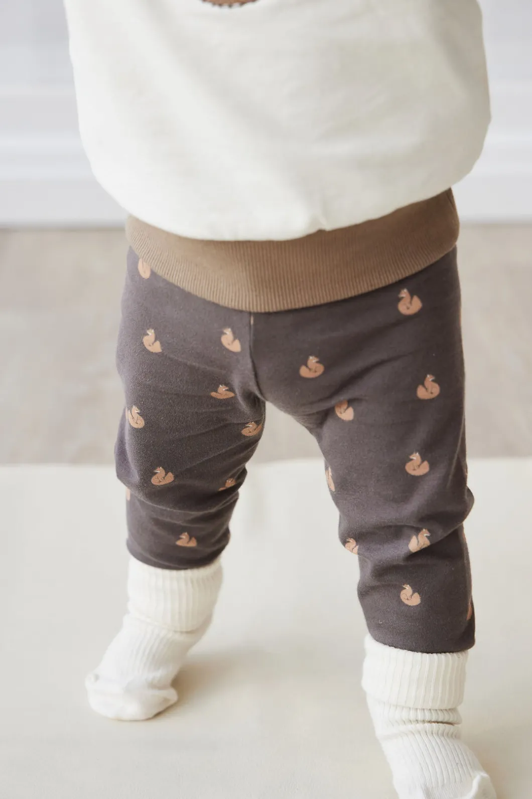 Organic Cotton Everyday Legging - Fox Cubs Wolf