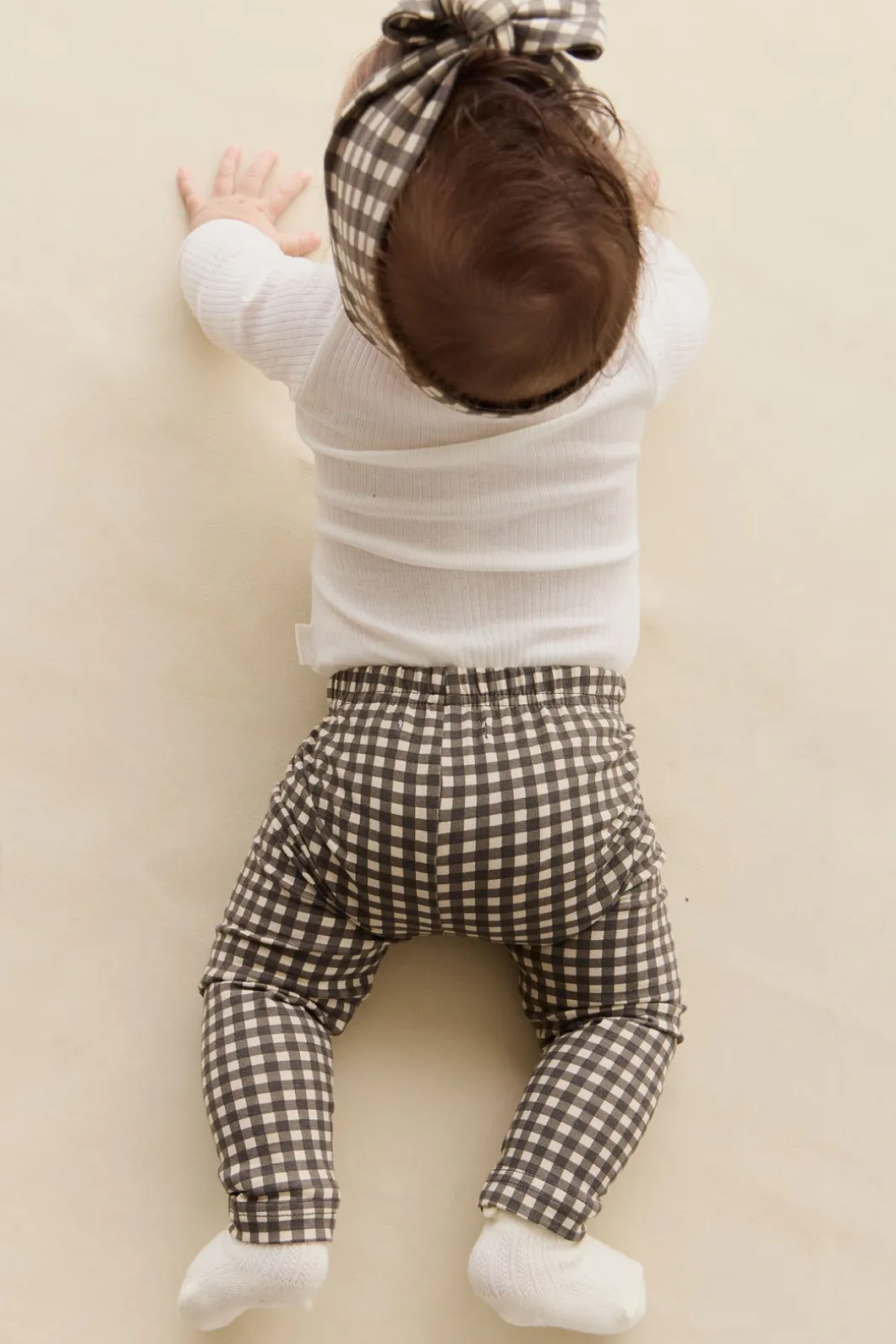 Organic Cotton Everyday Legging - Mini Gingham Bistre