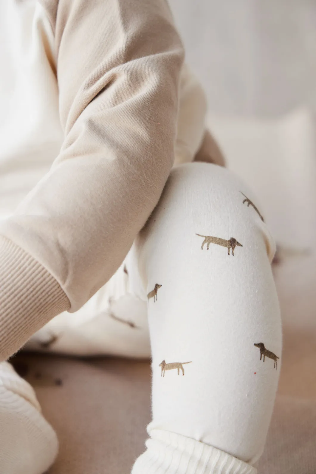 Organic Cotton Everyday Legging - Cosy Basil Cloud