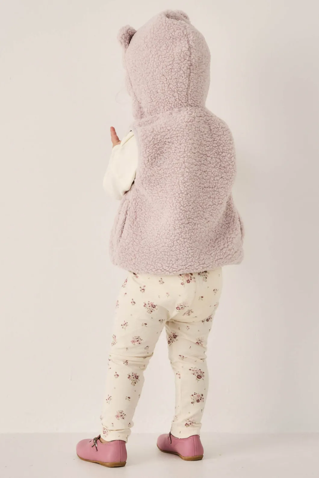 Organic Cotton Everyday Legging - Lauren Floral Tofu