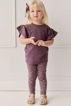 Organic Cotton Everyday Legging - Goldie Huckleberry Large