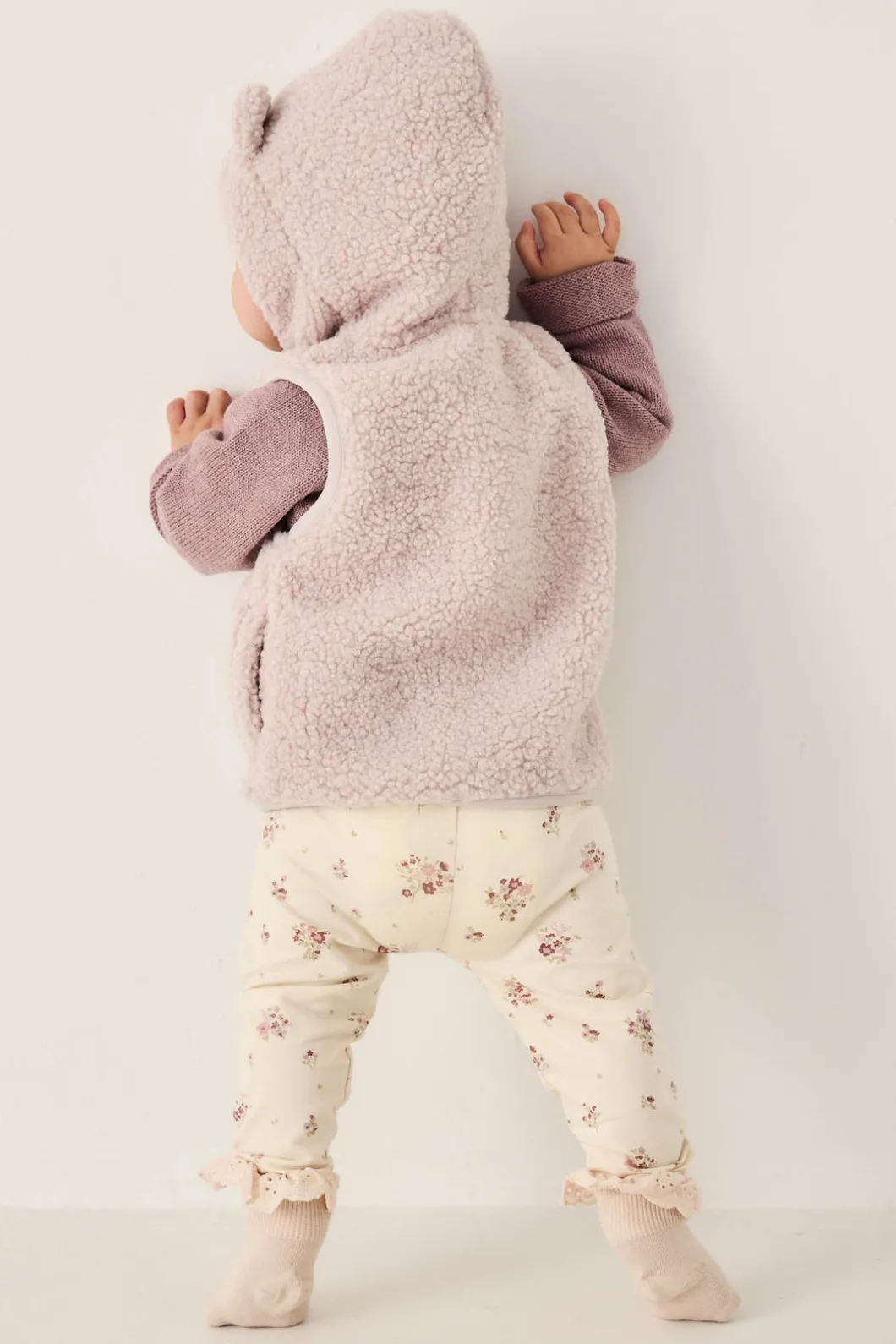 Organic Cotton Everyday Legging - Lauren Floral Tofu