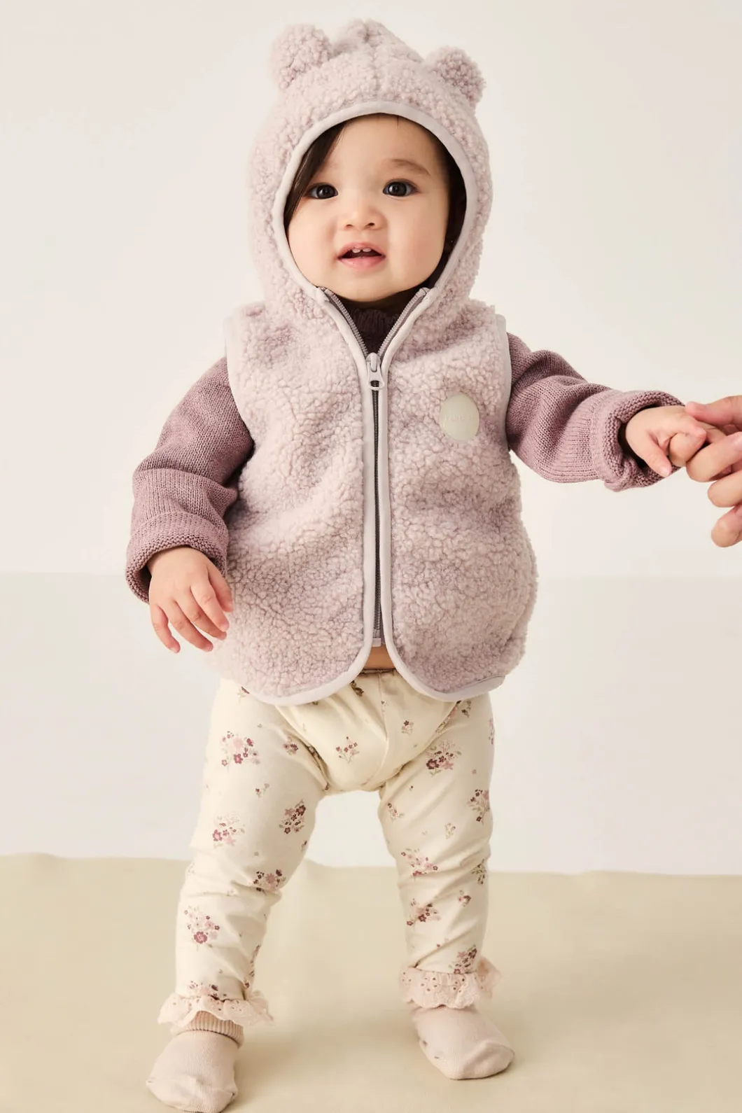 Organic Cotton Everyday Legging - Lauren Floral Tofu