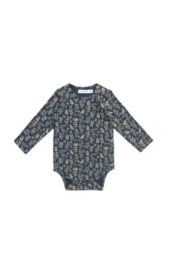Organic Cotton Fernley Bodysuit - Charlie's Backyard Navy