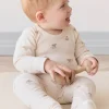 Organic Cotton Fernley Bodysuit - Sasha Puppy Tofu
