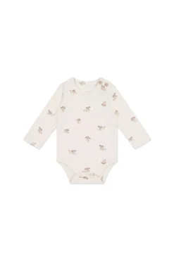 Organic Cotton Fernley Bodysuit - Sasha Puppy Tofu
