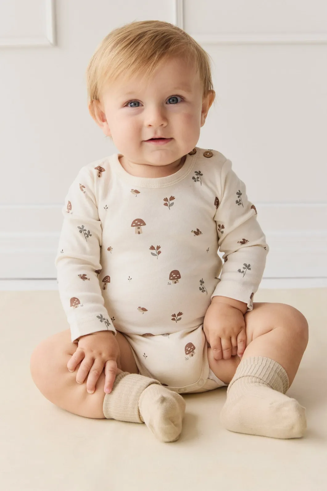 Organic Cotton Fernley Bodysuit - Le Champignon