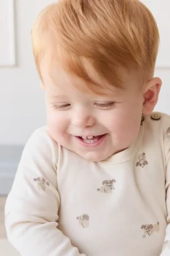 Organic Cotton Fernley Bodysuit - Sasha Puppy Tofu