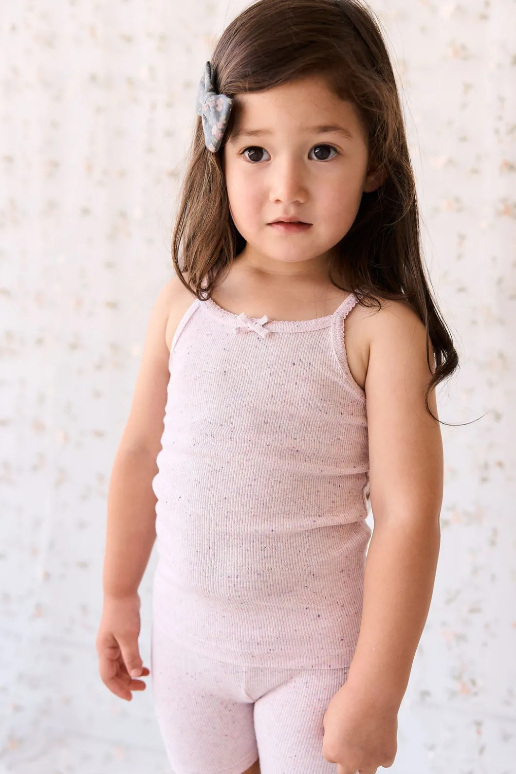 Organic Cotton Fine Rib Elisa Bike Short - Tulip Fleck
