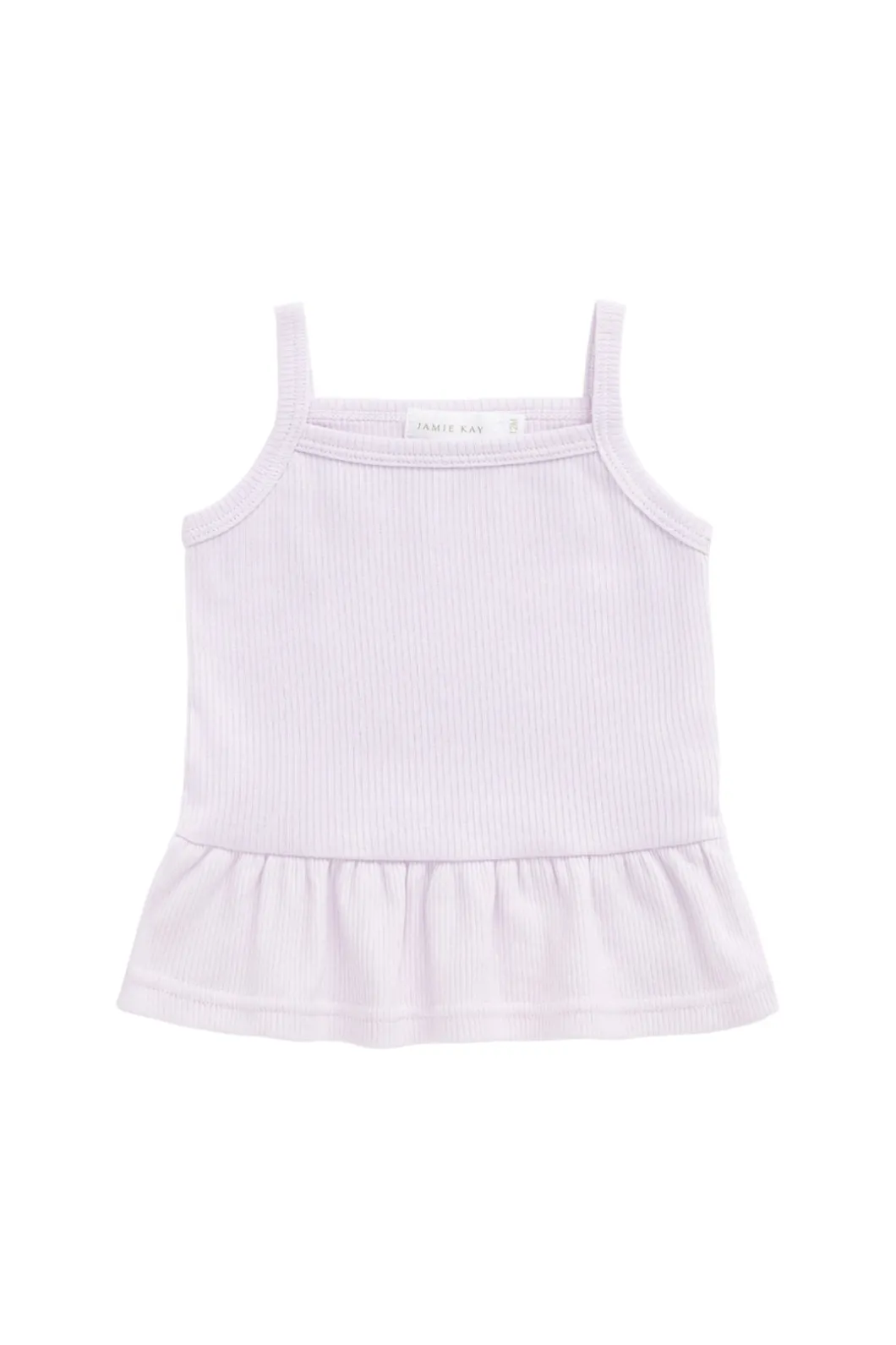 Organic Cotton Fine Rib Lillian Top - Popsicle