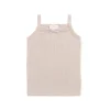 Organic Cotton Fine Rib Singlet - Pillow
