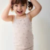 Organic Cotton Fine Rib Singlet - Petite Fleur Violet