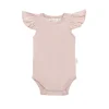 Organic Cotton Fleur Bodysuit - Shell Pink