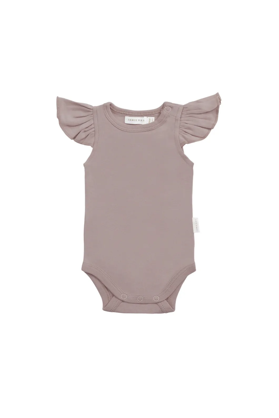 Organic Cotton Fleur Bodysuit - Softest Mauve