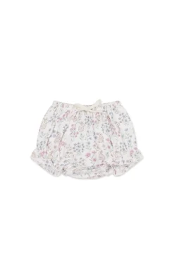 Organic Cotton Frill Bloomer - Penny's Egg Hunt Parisian Pink
