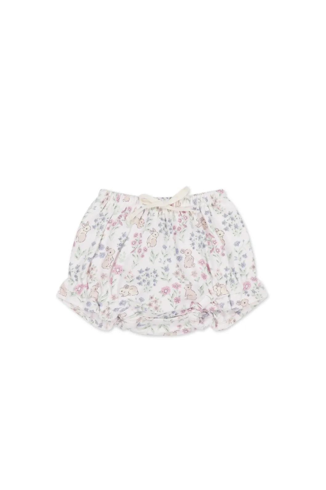Organic Cotton Frill Bloomer - Penny's Egg Hunt Parisian Pink