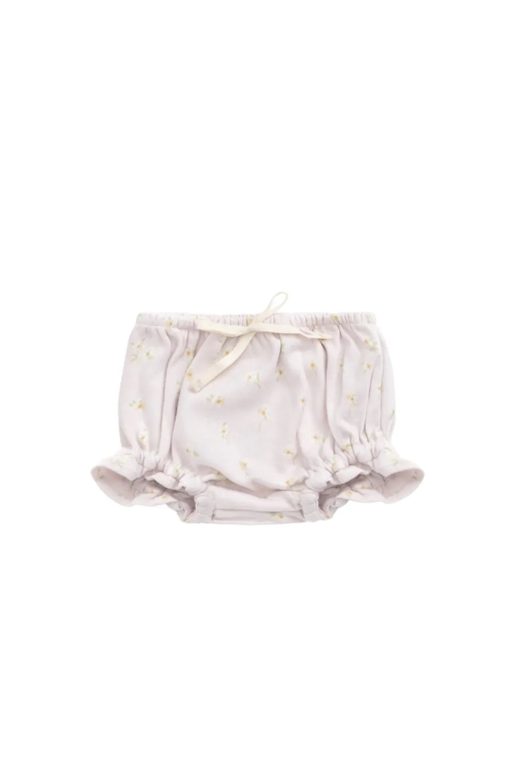 Organic Cotton Frill Bloomer - Simple Flowers Lilac