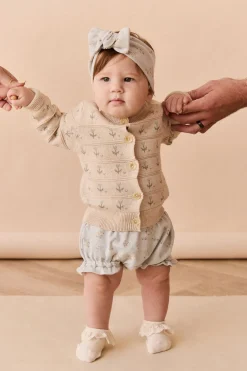 Organic Cotton Frill Bloomer - Petite Fleur Blue