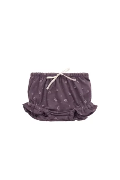 Organic Cotton Frill Bloomer - Goldie Huckleberry Large