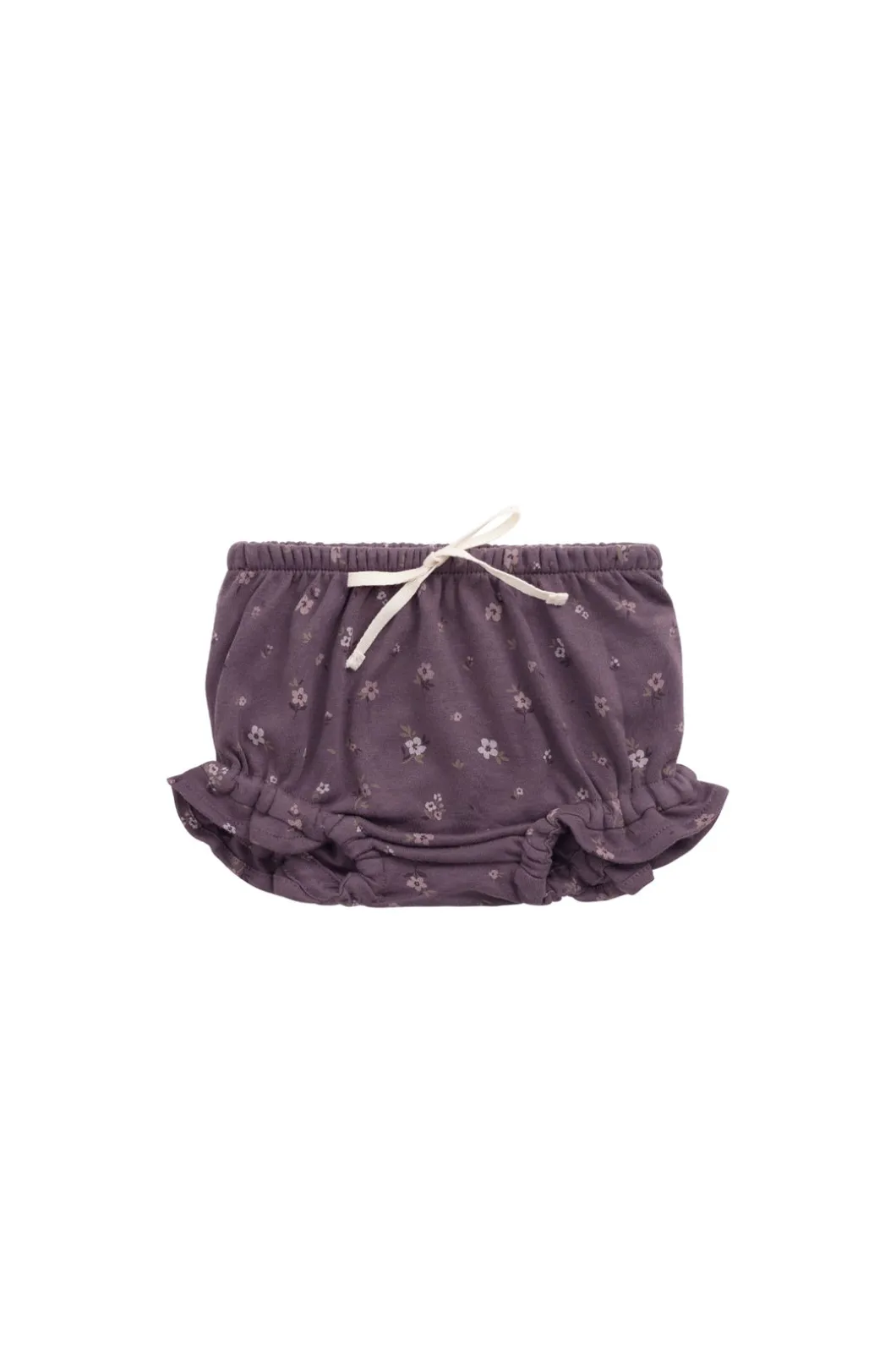 Organic Cotton Frill Bloomer - Goldie Huckleberry Large
