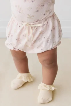 Organic Cotton Frill Bloomer - Sweet Pea Floral