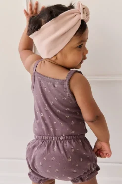 Organic Cotton Frill Bloomer - Goldie Huckleberry Large