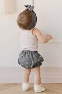 Organic Cotton Frill Bloomer - Simone Lava