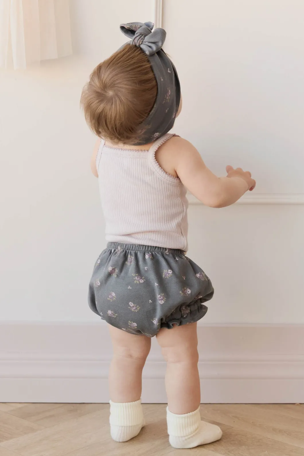 Organic Cotton Frill Bloomer - Simone Lava