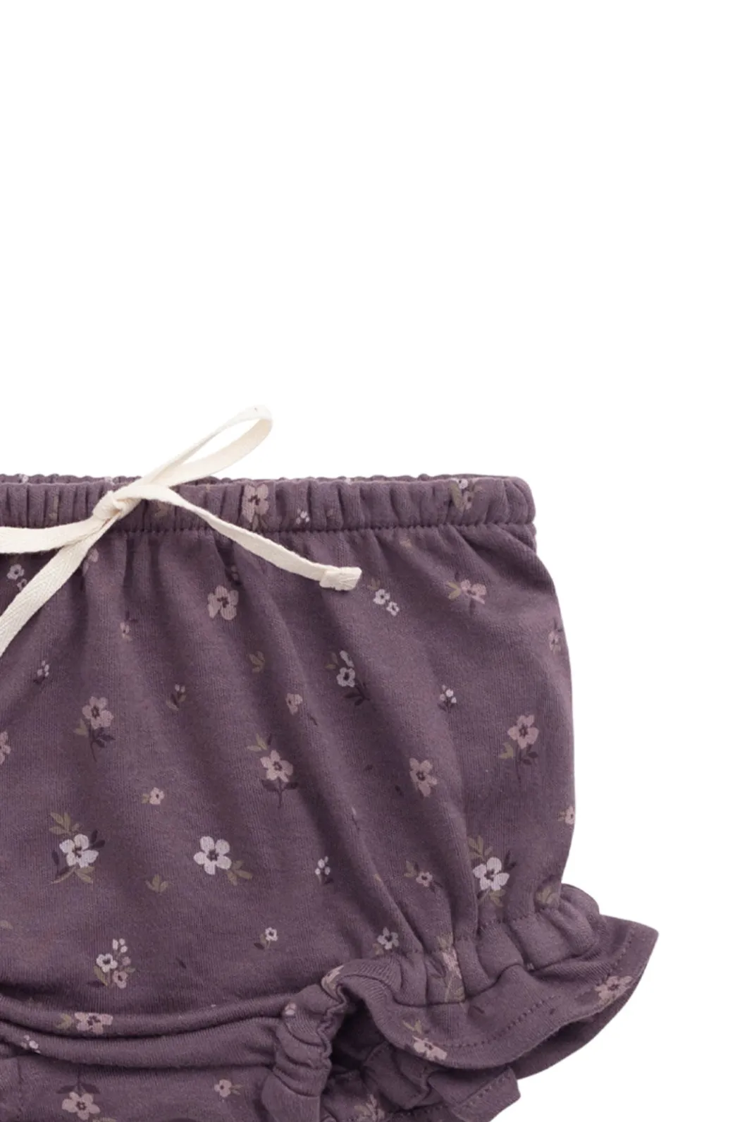 Organic Cotton Frill Bloomer - Goldie Huckleberry Large