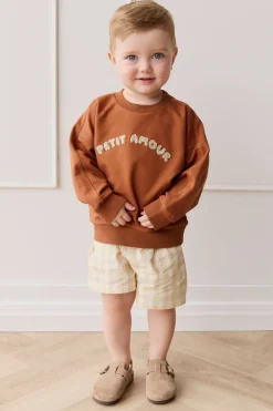 Organic Cotton Georgie Sweatshirt - Mon Petite Amour Ginger