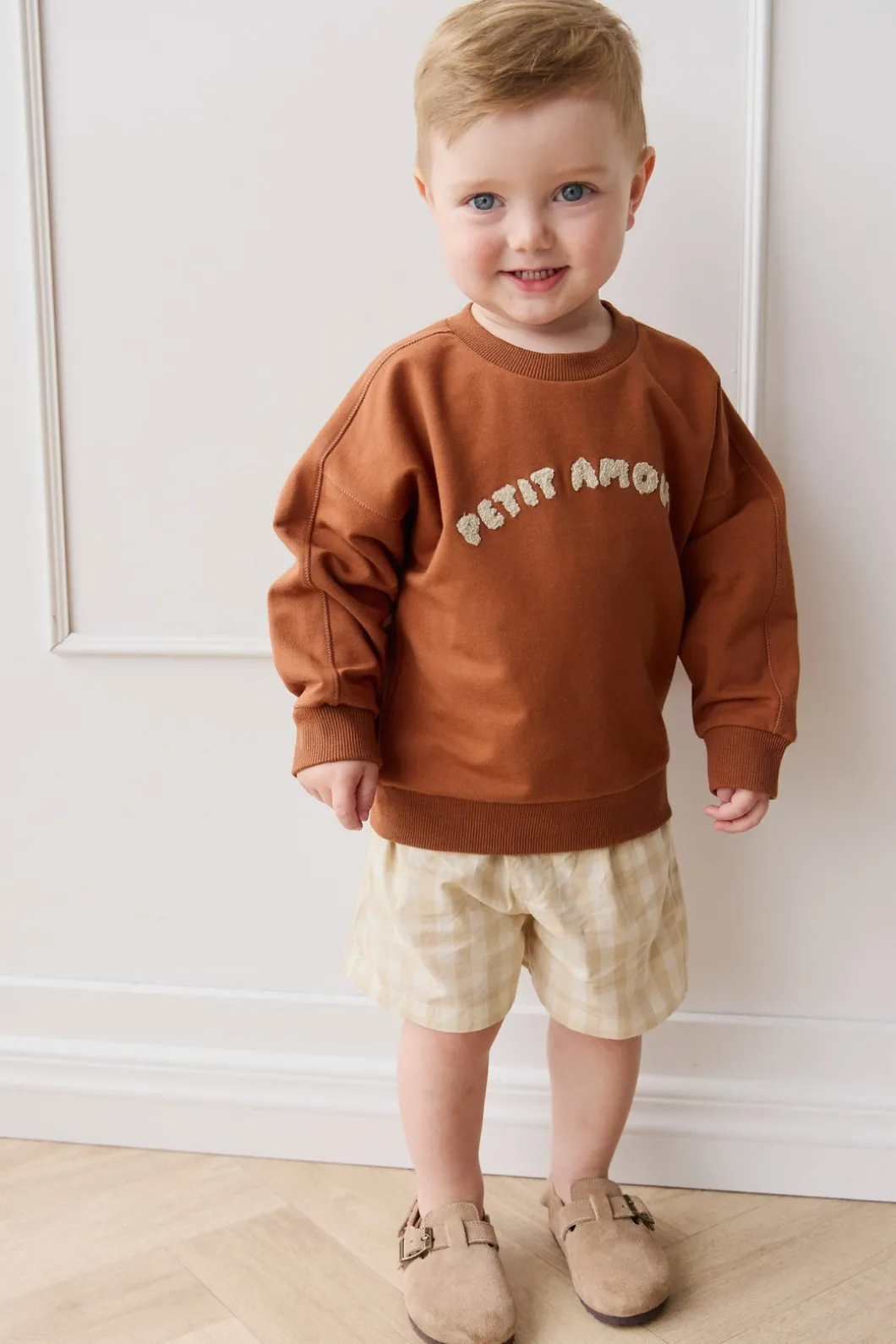 Organic Cotton Georgie Sweatshirt - Mon Petite Amour Ginger