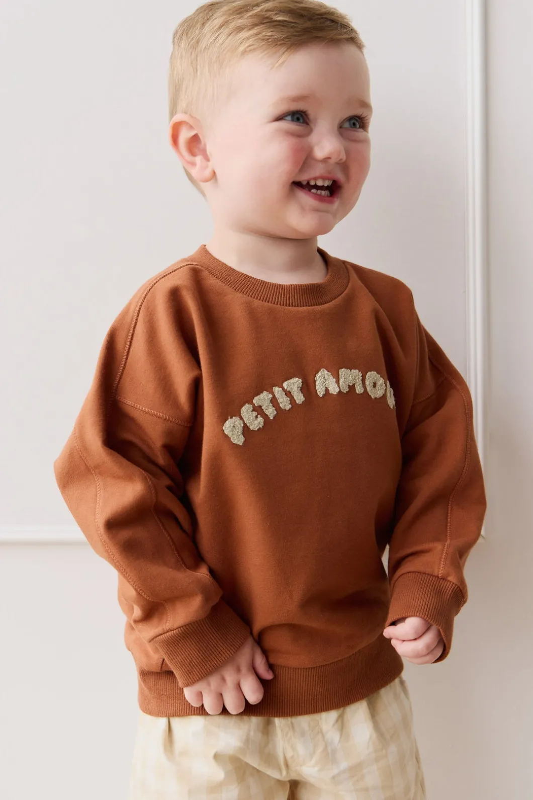 Organic Cotton Georgie Sweatshirt - Mon Petite Amour Ginger