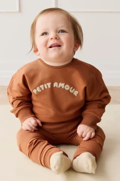 Organic Cotton Georgie Sweatshirt - Mon Petite Amour Ginger