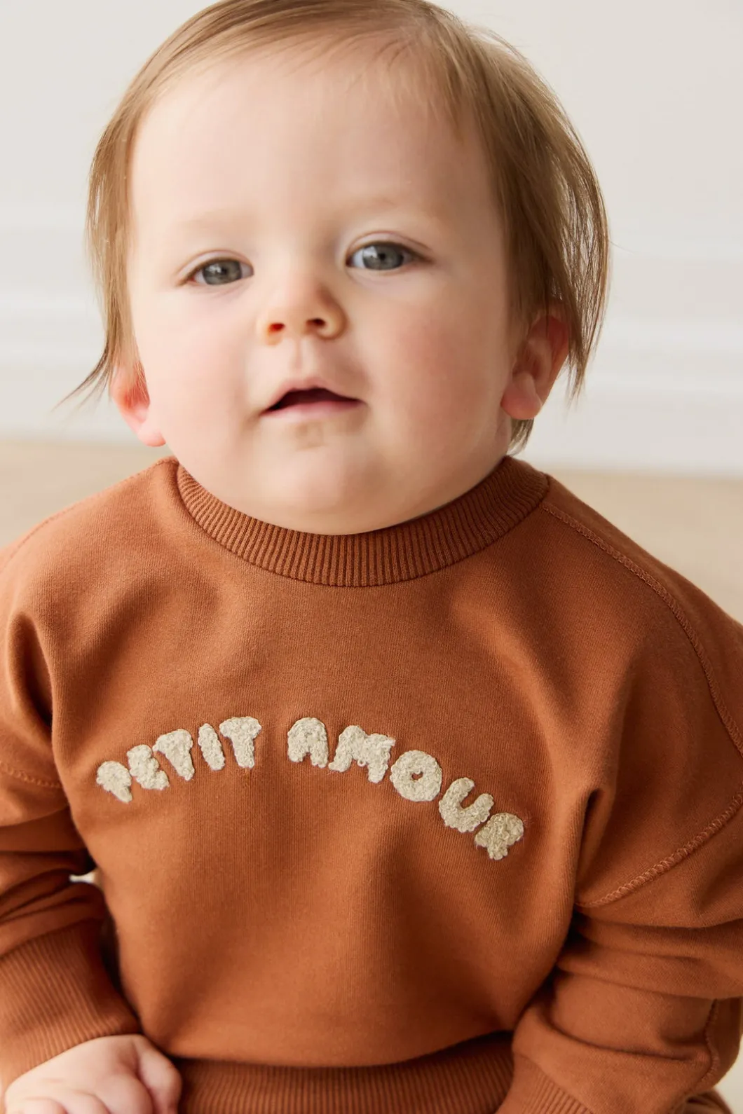 Organic Cotton Georgie Sweatshirt - Mon Petite Amour Ginger