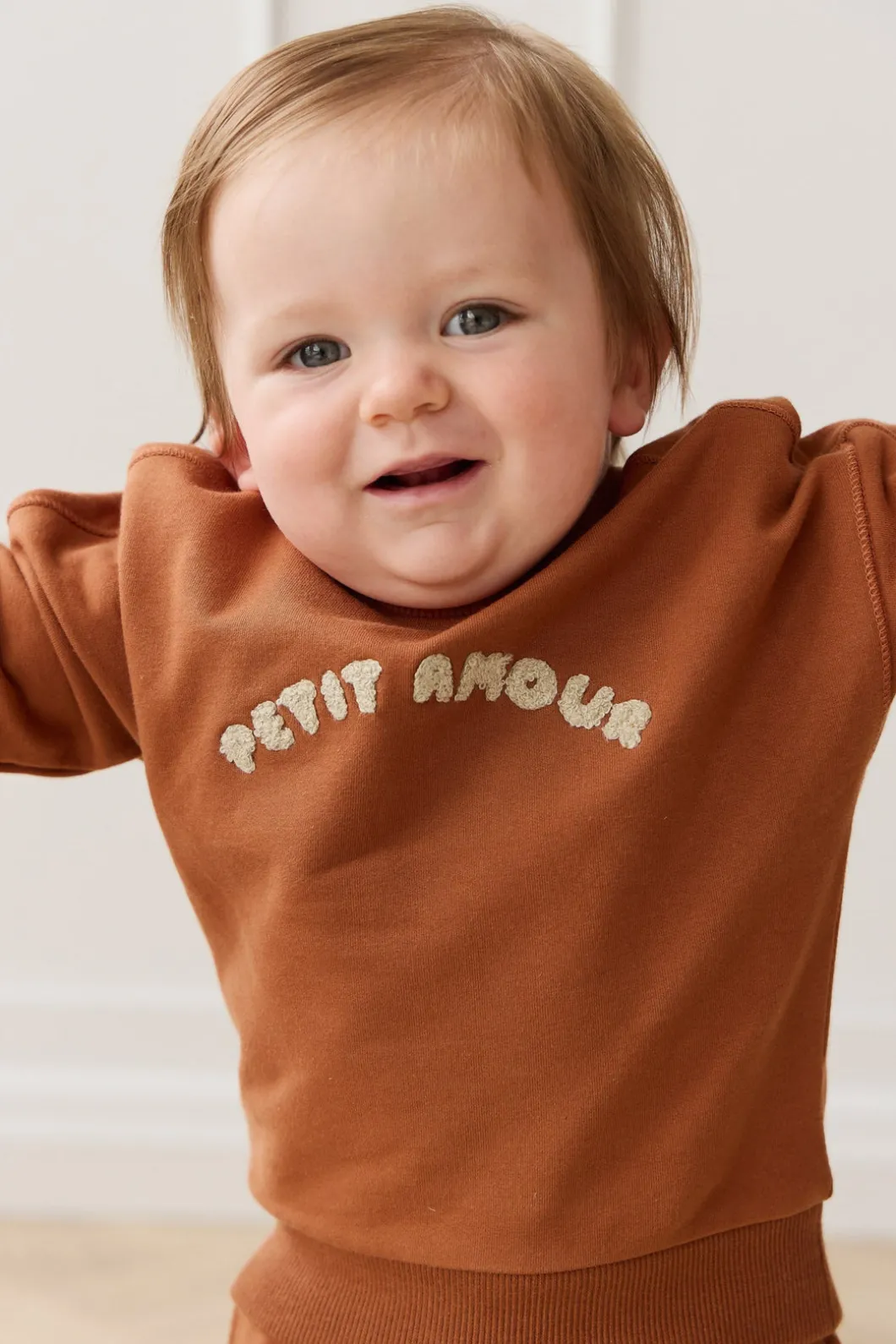 Organic Cotton Georgie Sweatshirt - Mon Petite Amour Ginger