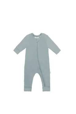 Organic Cotton Gracelyn Zip Onepiece - Pond