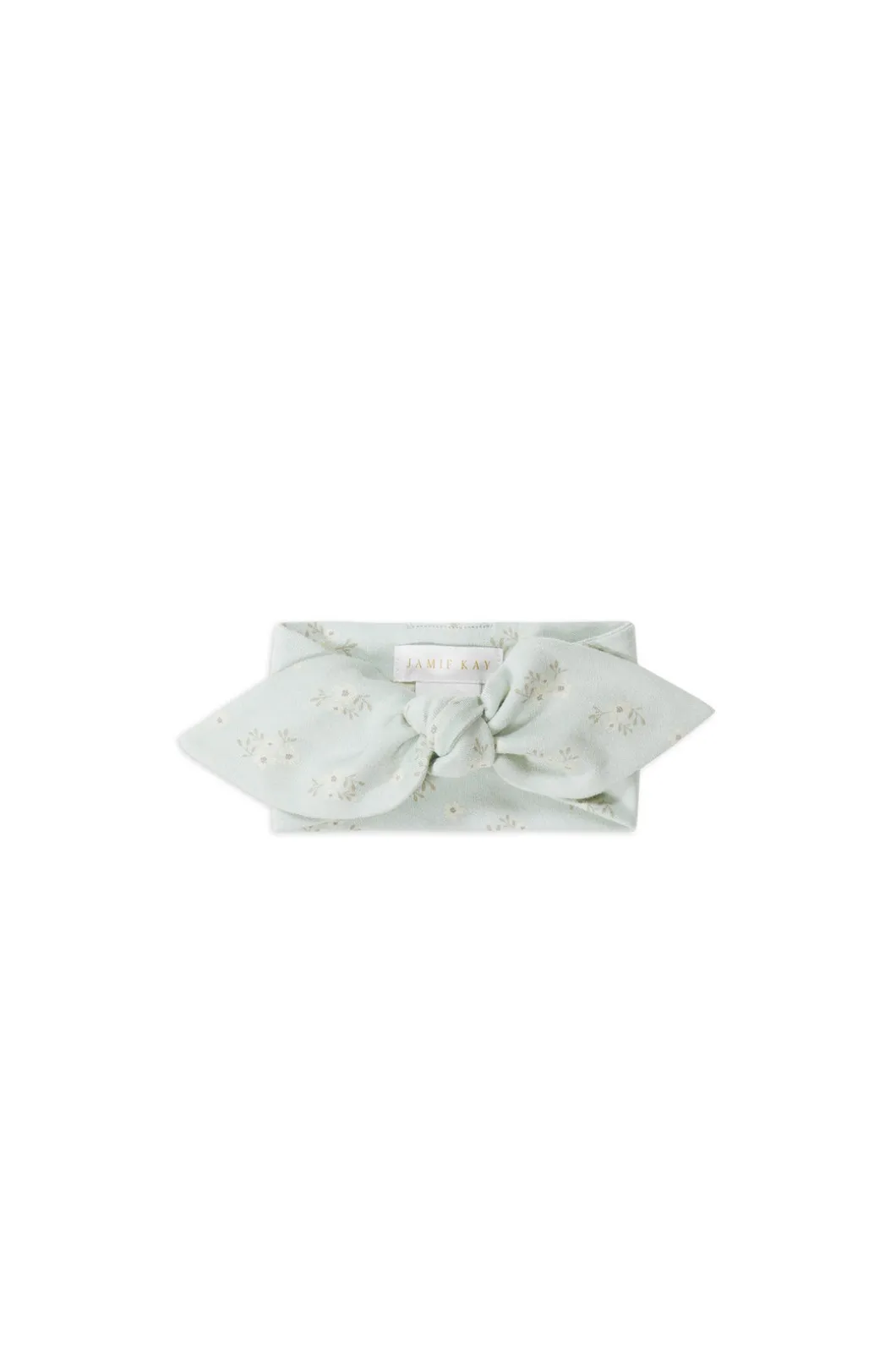 Organic Cotton Headband - Rose Floral Smoke