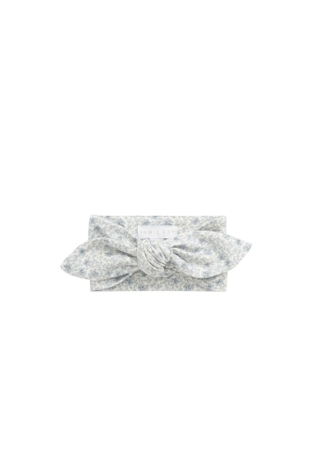 Organic Cotton Headband - Claudette Pearl Blue