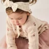 Organic Cotton Headband - Rosalie Floral Mauve