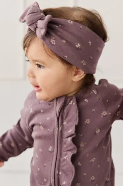 Organic Cotton Headband - Goldie Huckleberry Large