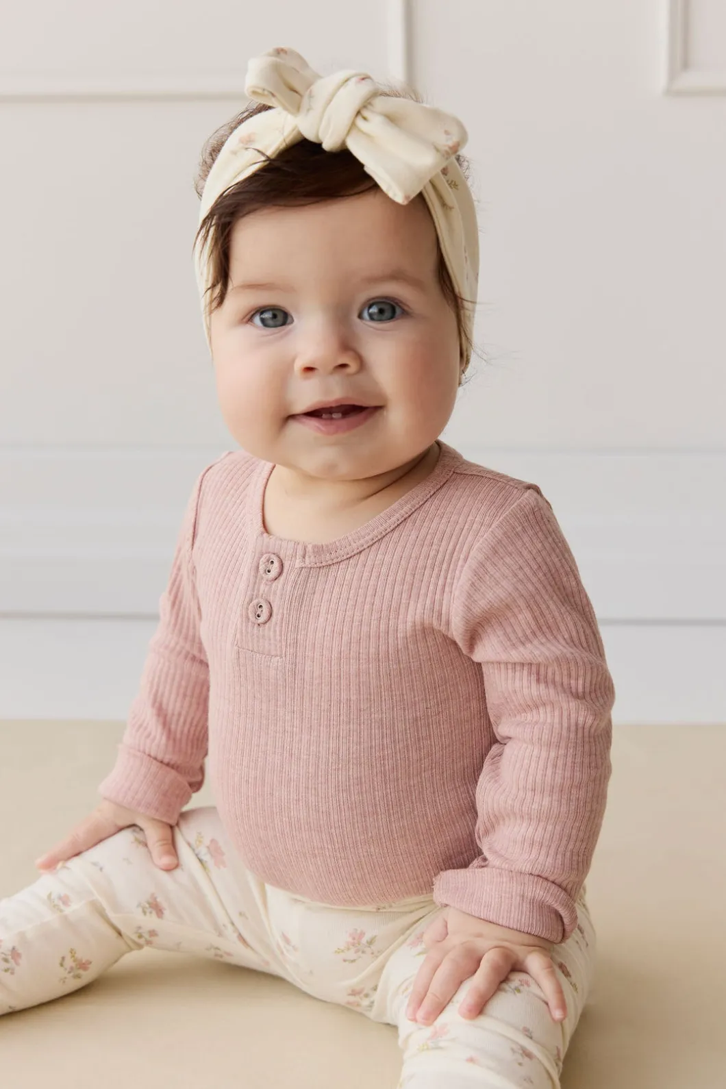 Organic Cotton Headband - Emilia Egret