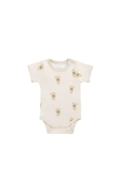 Organic Cotton Hudson Short Sleeve Bodysuit - Little Ted