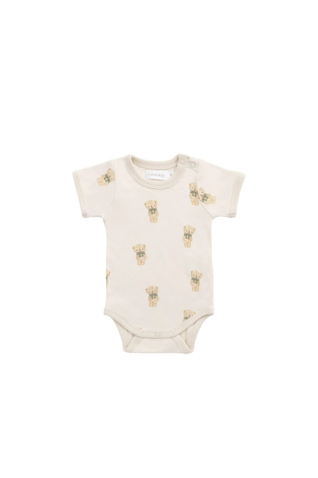 Organic Cotton Hudson Short Sleeve Bodysuit - Little Ted